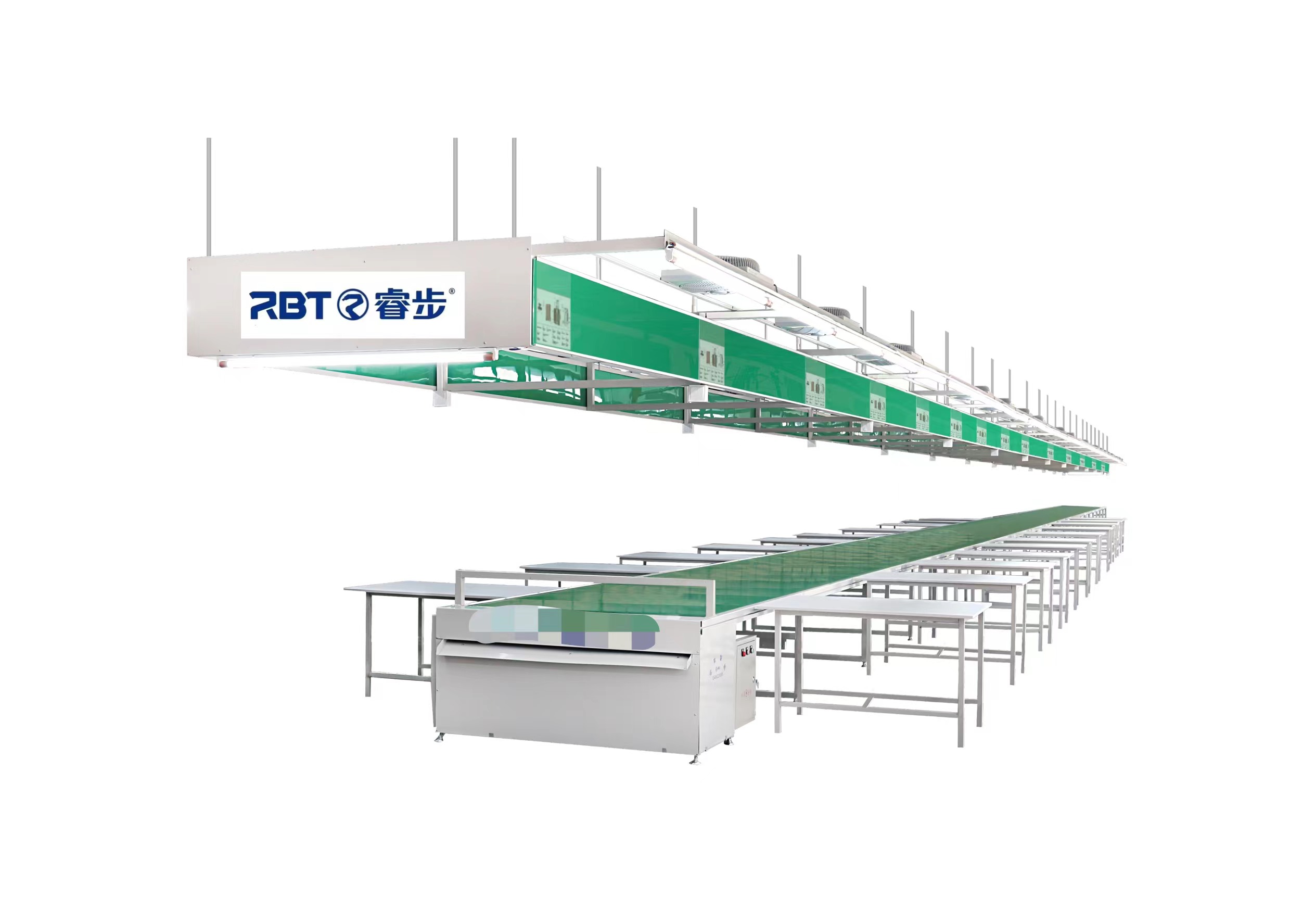 Ligne de convoyeur d'assemblage de bagages
